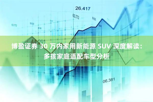 博盈证券 30 万内家用新能源 SUV 深度解读：多孩家庭适配车型分析